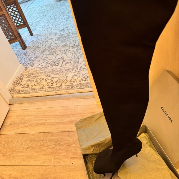 Balenciaga Anatomic Over the Knee Heeled Boot - Picture 12 of 16